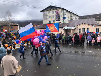 Бодайбинское ВДПО присоединилось к шествию в честь дня Победы